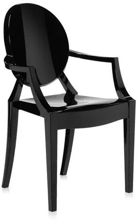 Kartell Lou Lou Ghost ruokapöydän tuoli - Lapset - Musta