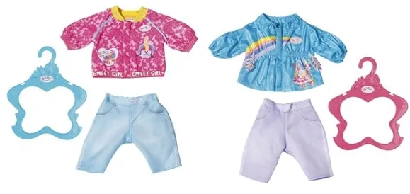 Baby Born BABY born Arkihousut ja Takki 43 cm - Lajitelma