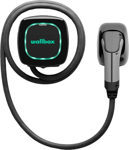 Wallbox Pulsar Plus -latauslaatikko Wi-Fi:llä, 22 kW, 5 metriä, Type 2, musta