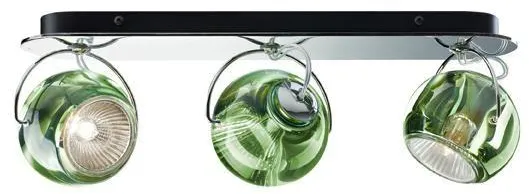 Fabbian Beluga Seinä-/Kattovalaisin Tripple Vihreä