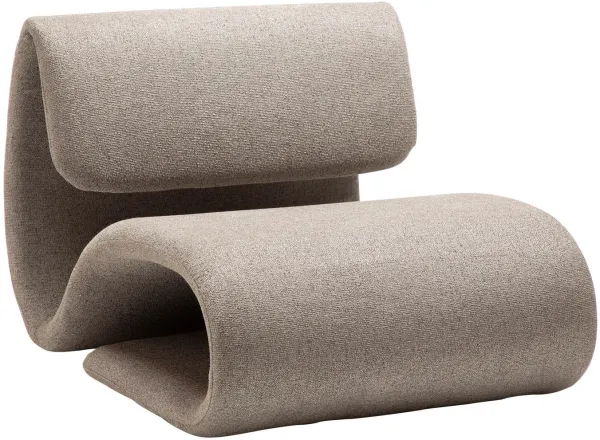 DAN-FORM Dubna nojatuoli - ruskea bouclékangas