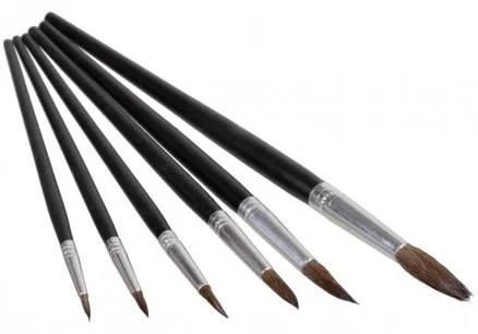 Artino Maalaussiveltimet/Taiteilijasivellinsetti Pyöreä Vuohenkarva Erik. koot -