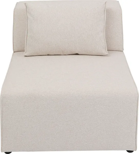KARE DESIGN Infinity 2-Seater Elements Cream -moduuli, 80 cm - kermanvärinen polyesteri ja polypropeeni