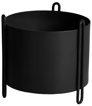 Woud Pidestall Ruukkukasvi Pieni Musta