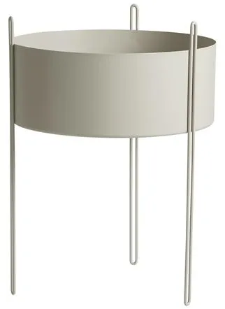 Woud Pidestall Kukkaruukku Suuri Harmaa