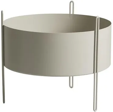 Woud Pidestall Kukkaruukku Keskiharmaa