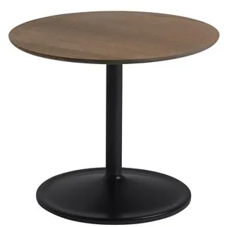 Muuto Soft Sohvapöytä Savutammi/Musta Ø48 H40