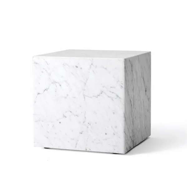 Audo Plinth-sohvapöytä Kuutiomainen Carrara-marmori