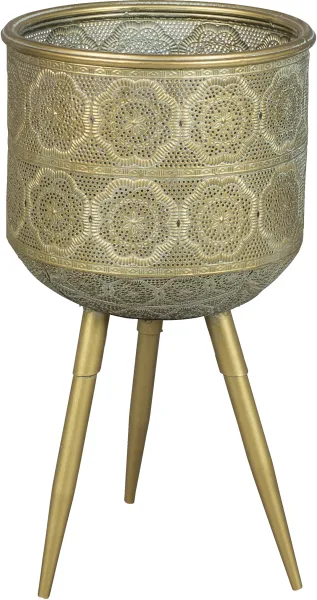 DUTCHBONE Botaninen kukkaruukku M - messinki rauta